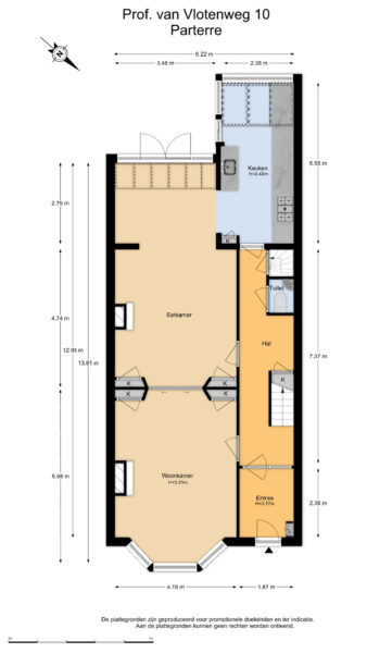 prof. van vlotenweg 10, bloemendaal – plattegrond 4