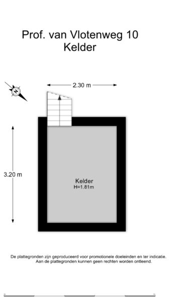 prof. van vlotenweg 10, bloemendaal – plattegrond 3