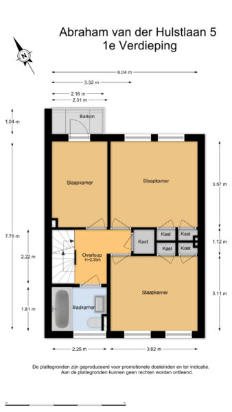 abraham van der hulstln 5, bennebroek – plattegrond 4