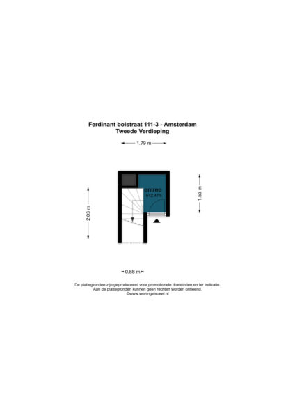 ferdinand bolstraat 111 3, amsterdam – plattegrond