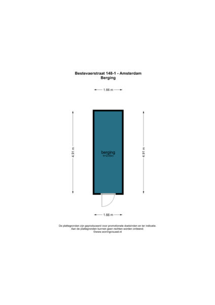 bestevâerstraat 148 1, amsterdam – plattegrond 3