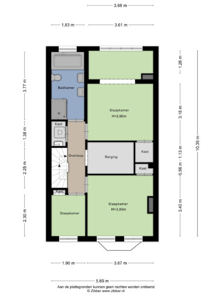 verspronckweg 158, haarlem – plattegrond 6