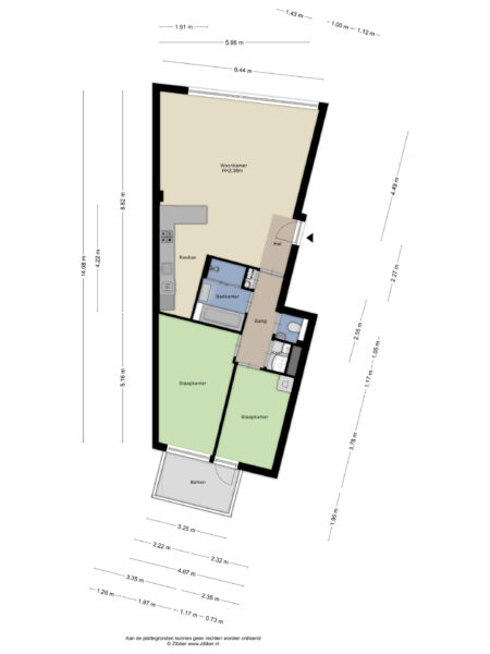 spaarnwouderstraat 113, haarlem – plattegrond