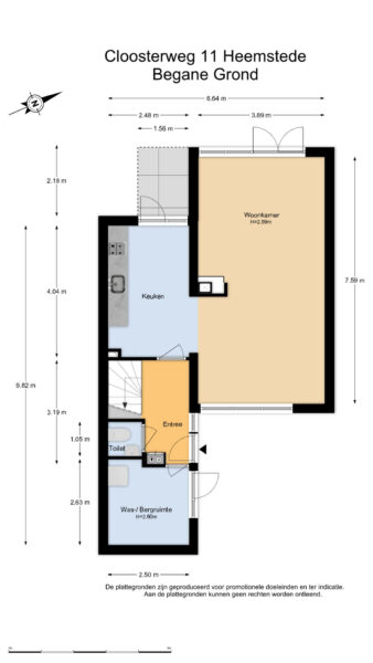 cloosterweg 11, heemstede – plattegrond 5