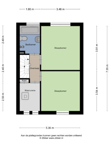 delistraat 90, haarlem – plattegrond 2