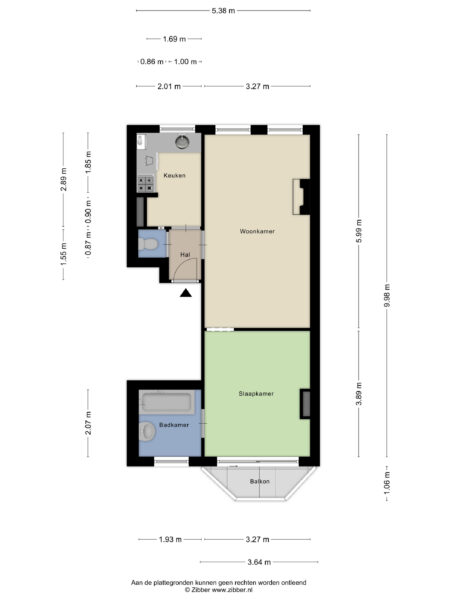schoterweg 144a, haarlem – plattegrond 3