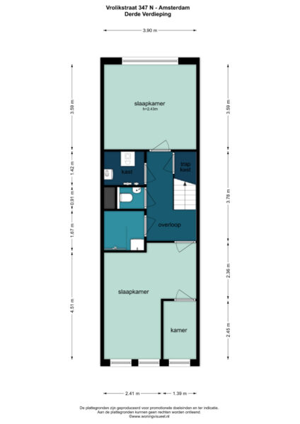 vrolikstraat 347n, amsterdam – plattegrond 4