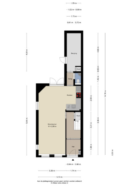 gedempte schalk burgergracht 42, haarlem – plattegrond 4