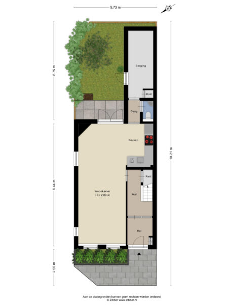 gedempte schalk burgergracht 42, haarlem – plattegrond