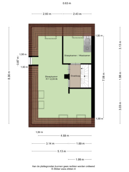 gedempte schalk burgergracht 42, haarlem – plattegrond 5