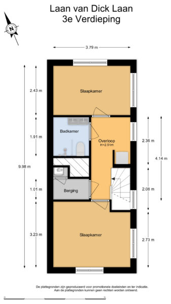 laan van dick laan 99, heemstede – plattegrond 4