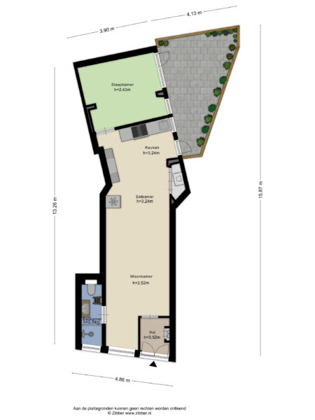 spaarnwouderstraat 1, haarlem – plattegrond 2