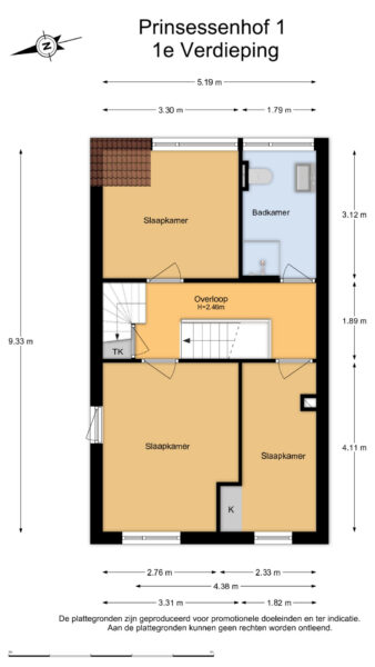 prinsessenhof 1, heemstede – plattegrond 4