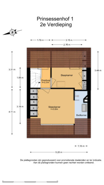 prinsessenhof 1, heemstede – plattegrond 6