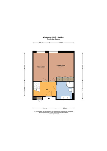 wagenweg 166b, haarlem – plattegrond