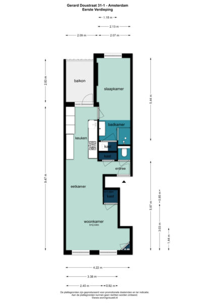 gerard doustraat 31 1, amsterdam – plattegrond 2