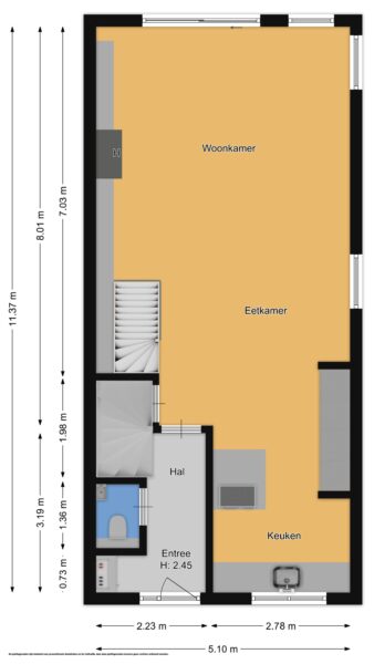 waterhoen 8, muiderberg – plattegrond 2