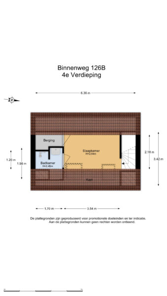 binnenweg 126b, heemstede – plattegrond 3