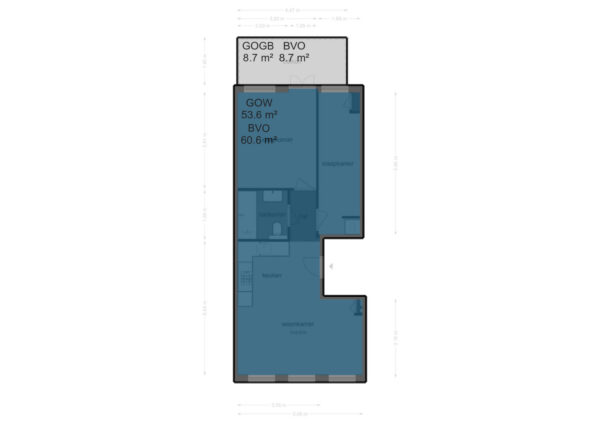 tweede hugo de grootstraat 25 2, amsterdam – plattegrond 2