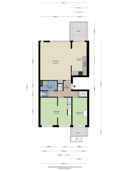 sandenburg 86, haarlem – plattegrond 3