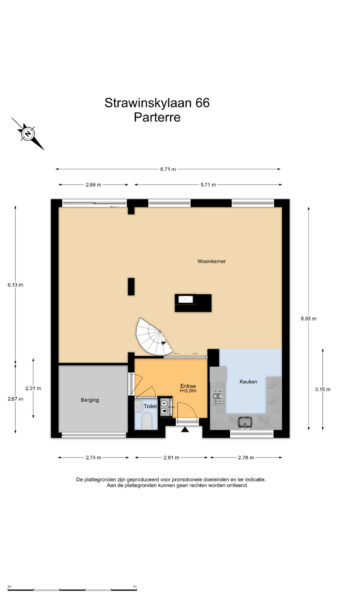 strawinskylaan 66, heemstede – plattegrond 3