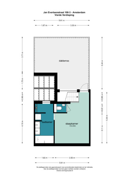 jan evertsenstraat 106 3, amsterdam – plattegrond 3