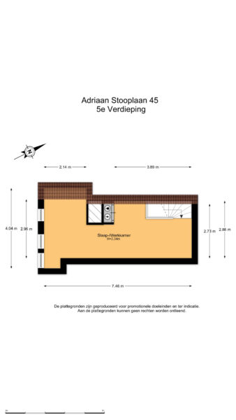 adriaan stooplaan 45, overveen – plattegrond 4