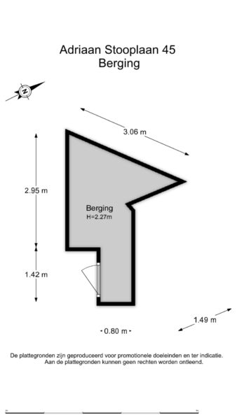 adriaan stooplaan 45, overveen – plattegrond 5
