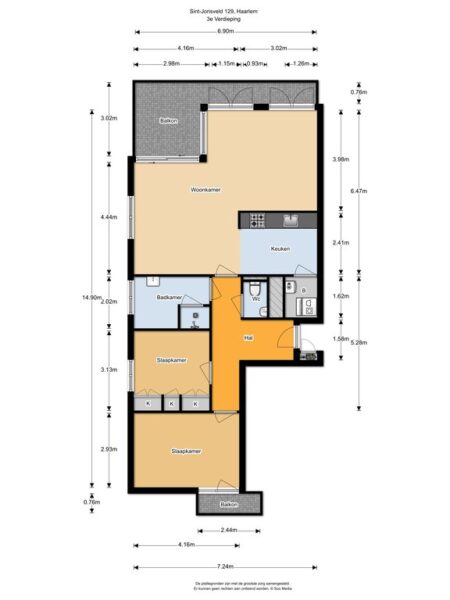 sint jorisveld 129, haarlem – plattegrond 4