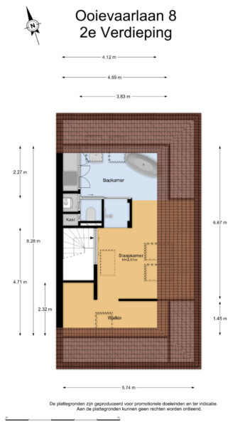 ooievaarlaan 8, heemstede – plattegrond 3