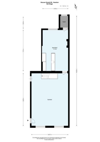nieuwe gracht 80, haarlem – plattegrond 2