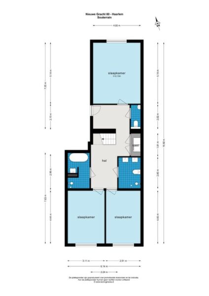 nieuwe gracht 80, haarlem – plattegrond