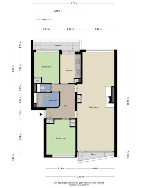 laurens reaellaan 20iii, haarlem – plattegrond 4