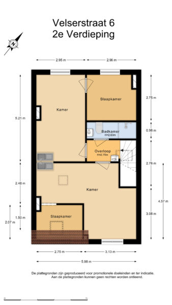 velserstraat 6, haarlem – plattegrond 2