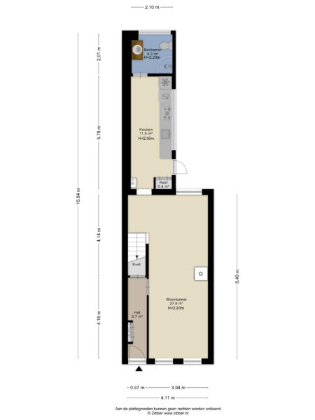 tweede vooruitgangstraat 42, haarlem – plattegrond 3