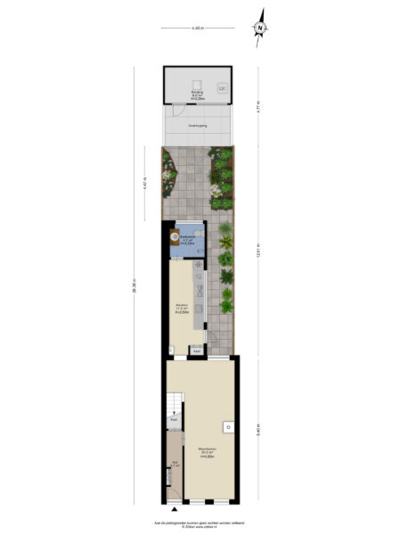 tweede vooruitgangstraat 42, haarlem – plattegrond