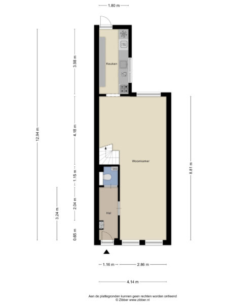 spaansevaartstraat 46, haarlem – plattegrond 3