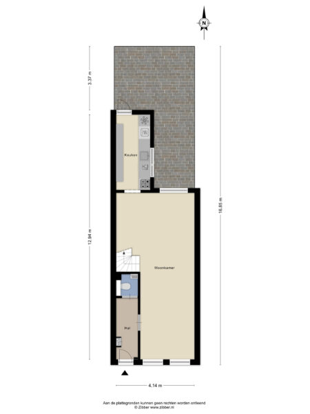 spaansevaartstraat 46, haarlem – plattegrond