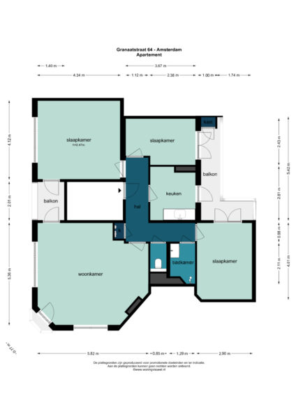 granaatstraat 64, amsterdam – plattegrond