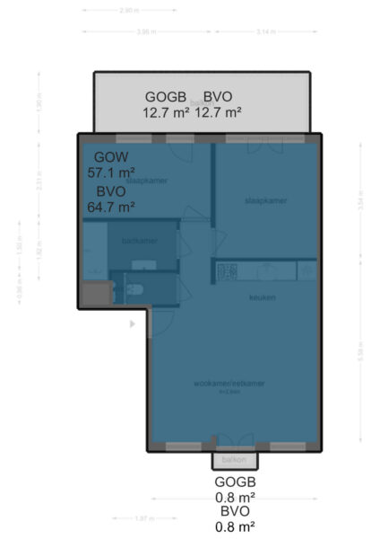 tolstraat 79d, amsterdam – plattegrond 2