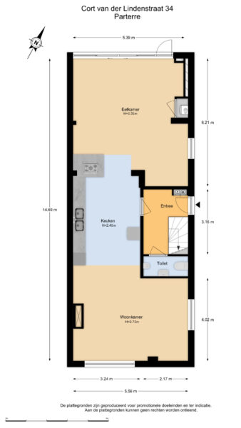cort van der lindenstraat 34, zandvoort – plattegrond 3