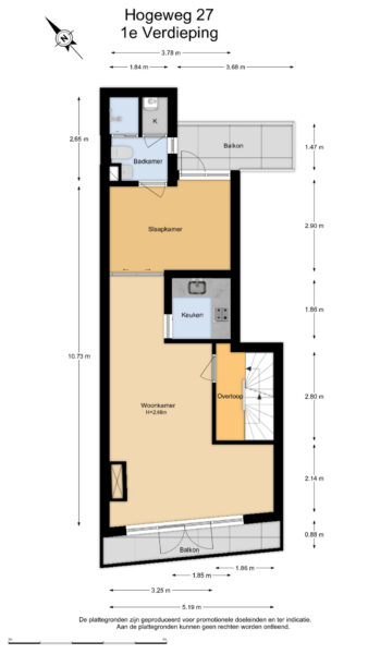 hogeweg 27, zandvoort – plattegrond 6