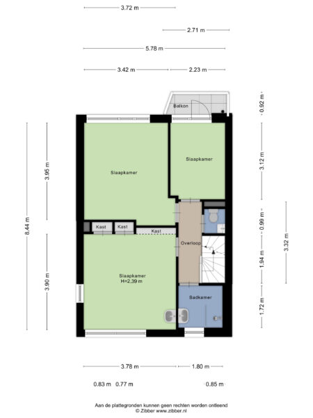 hospeslaan 63, haarlem – plattegrond 2
