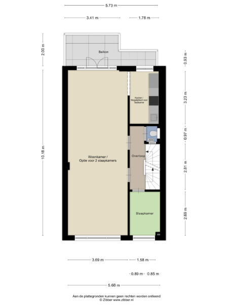lakenkopersstraat 16, haarlem – plattegrond 3