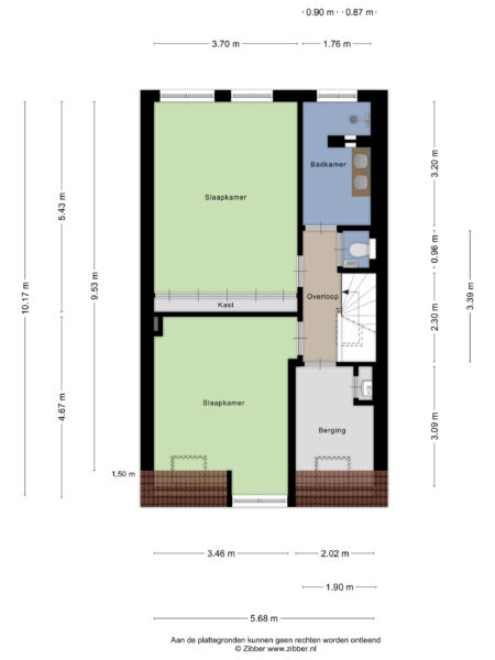 lakenkopersstraat 16, haarlem – plattegrond 4