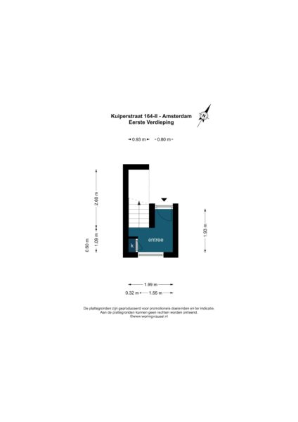 kuipersstraat 164 2, amsterdam – plattegrond