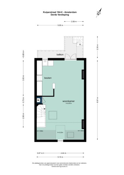 kuipersstraat 164 2, amsterdam – plattegrond 2