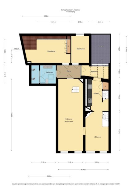 schagchelstraat 4, haarlem – plattegrond 2