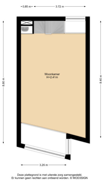 klein heiligland 12a, haarlem – plattegrond 2
