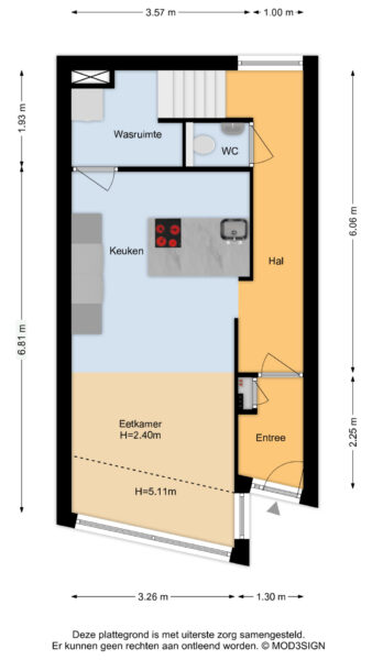 klein heiligland 12a, haarlem – plattegrond